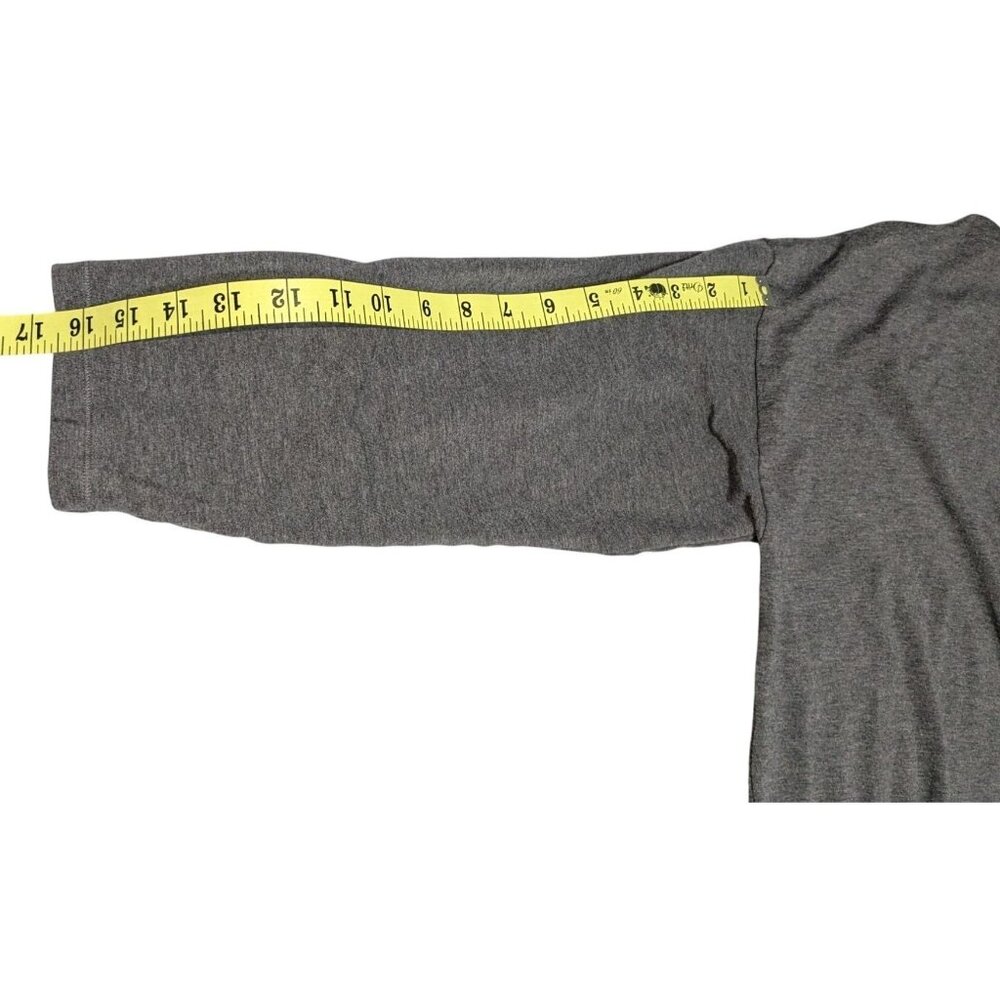 Eileen Fisher Womens Charcoal Gray Open Front Cardigan Pockets XL Relaxed Fit Li - Picture 11 of 11